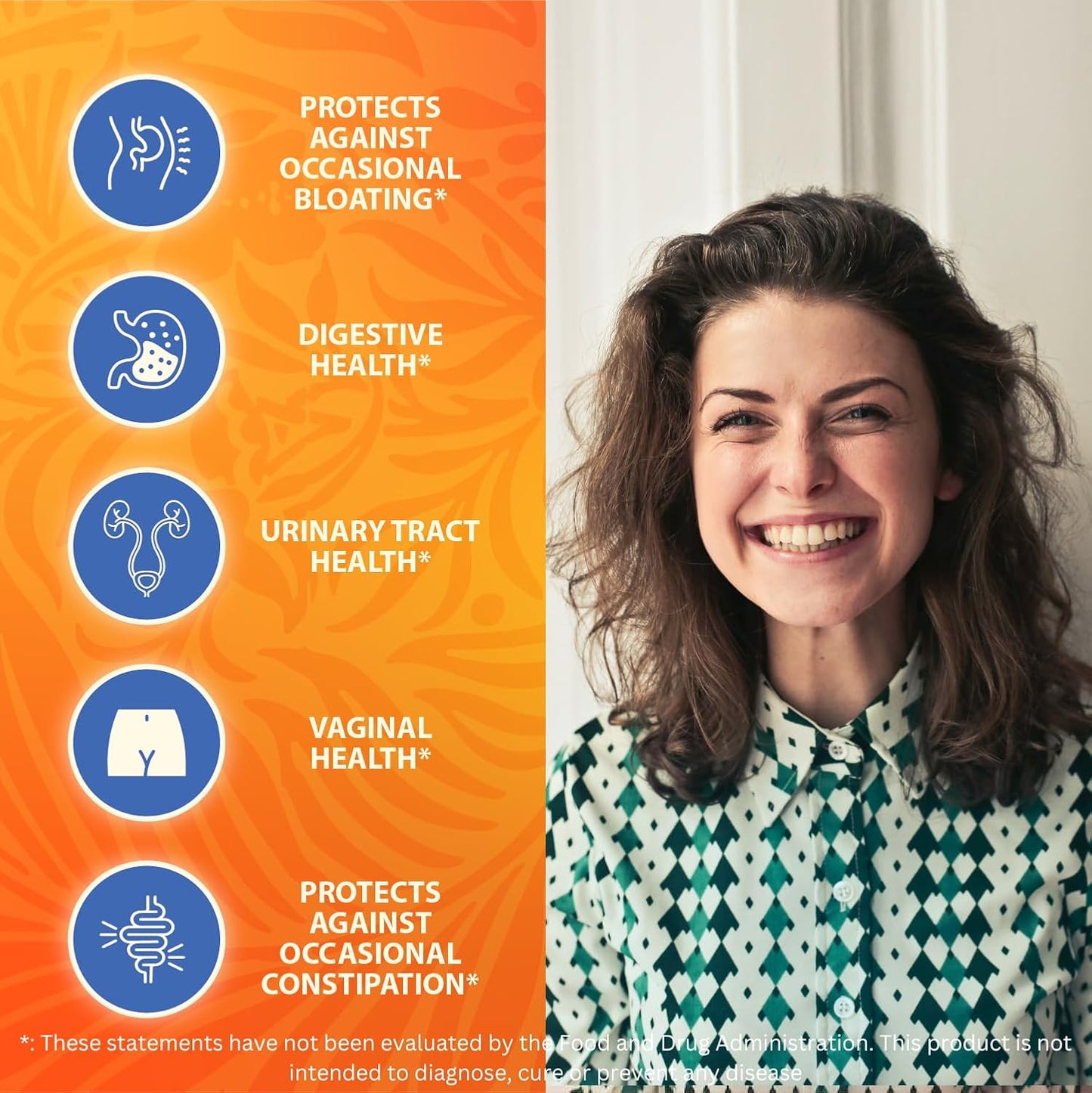 Women's Probiotic with 50 Billion CFU for Gut & Vaginal Health - Prebiotics & Probiotics for Digestive Balance & pH - L. Reuteri & Rhamnosus Supplements