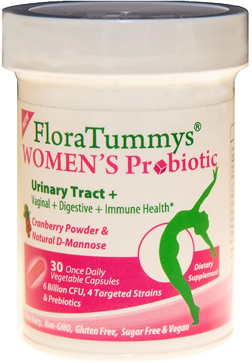 Women's Probiotic with Cranberry Powder for Urinary Tract and Immune System Health, Kosher Certified, Non-Dairy, Gluten Free, Non-GMO