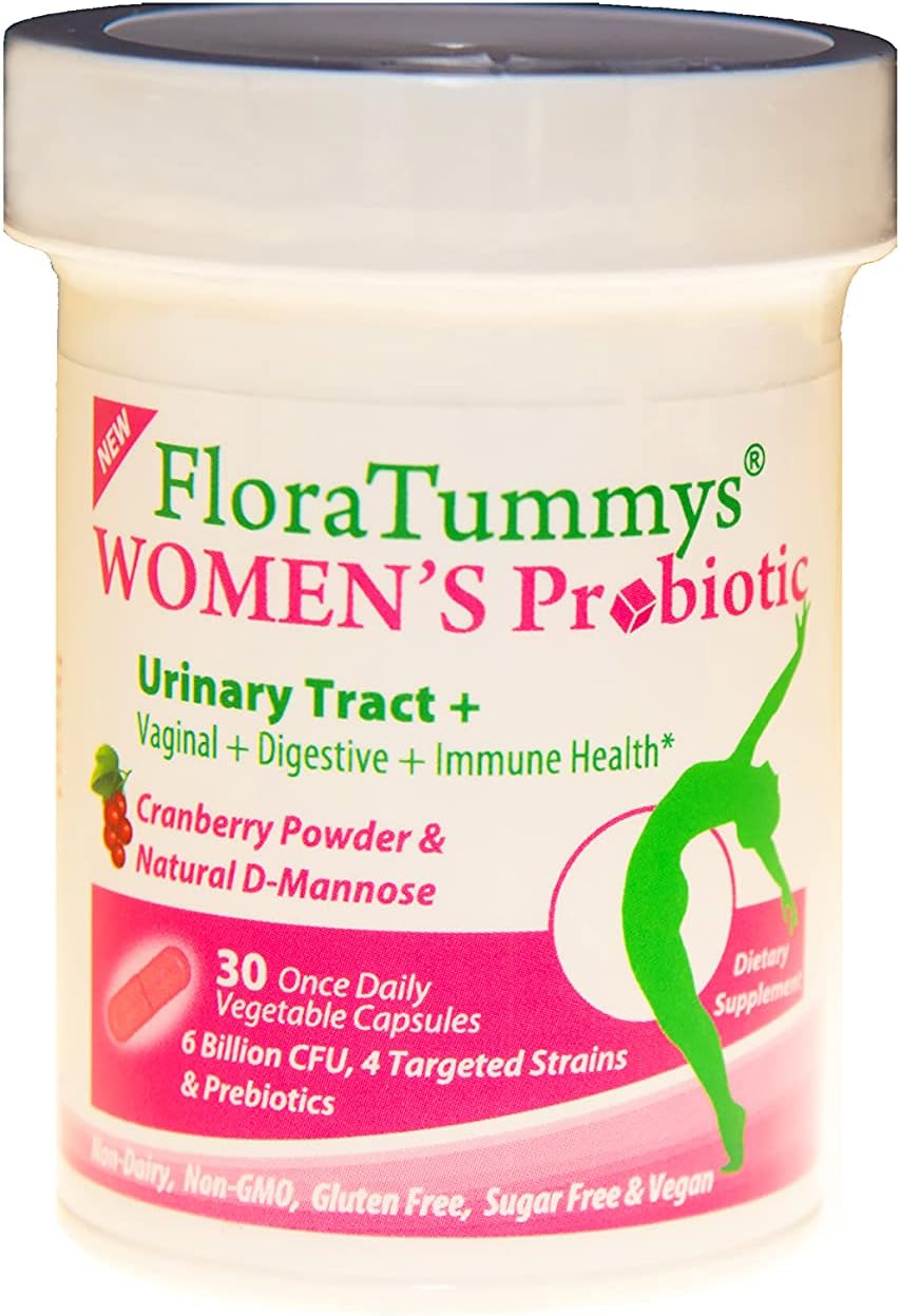 Women's Probiotic with Cranberry Powder for Urinary Tract and Immune System Health, Kosher Certified, Non-Dairy, Gluten Free, Non-GMO