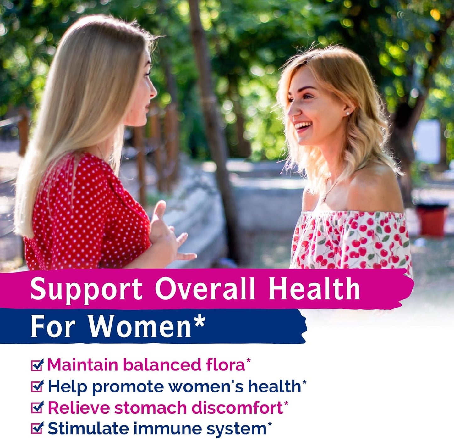 Women's Probiotics with 120 Billion CFU, 32 Strains, Yeast Control, Vaginal pH Support, Prebiotics, Digestive Enzymes, Cranberry - 30 Capsules