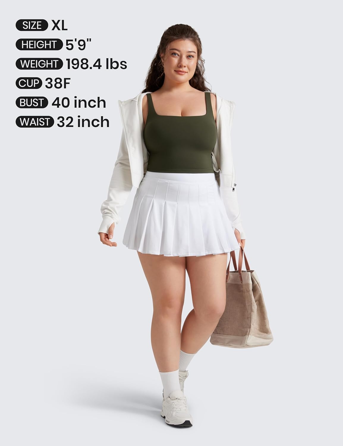 Women's Square Neck Longline Sports Bra with Built-in Pads - CRZ YOGA Butterluxe Workout Crop Tank Top