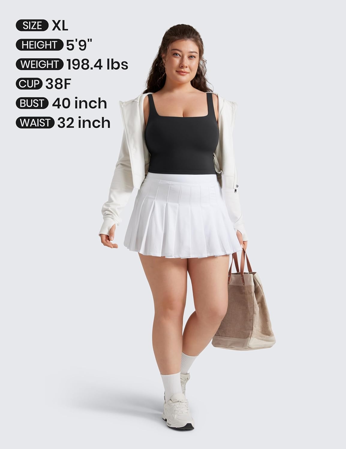 Women's Square Neck Longline Sports Bra with Padded Built-in Cups for Yoga and Workouts