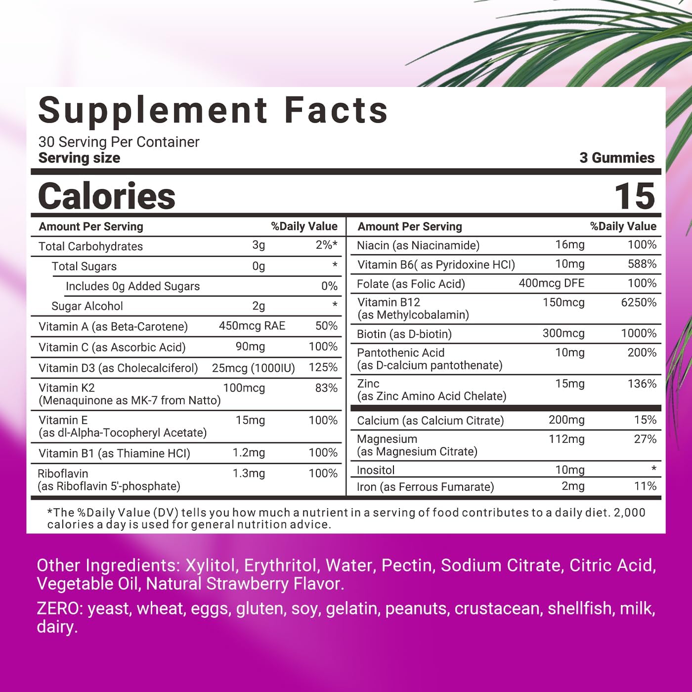 Women's Sugar-Free Multivitamin Gummies with Methylated Nutrients - Calcium, Vitamin D3, K2, C, B12, Iron for Skin, Hair, Energy, Immune Support, Bone Health - Multi Vitamins & Minerals - BoostGo Australia