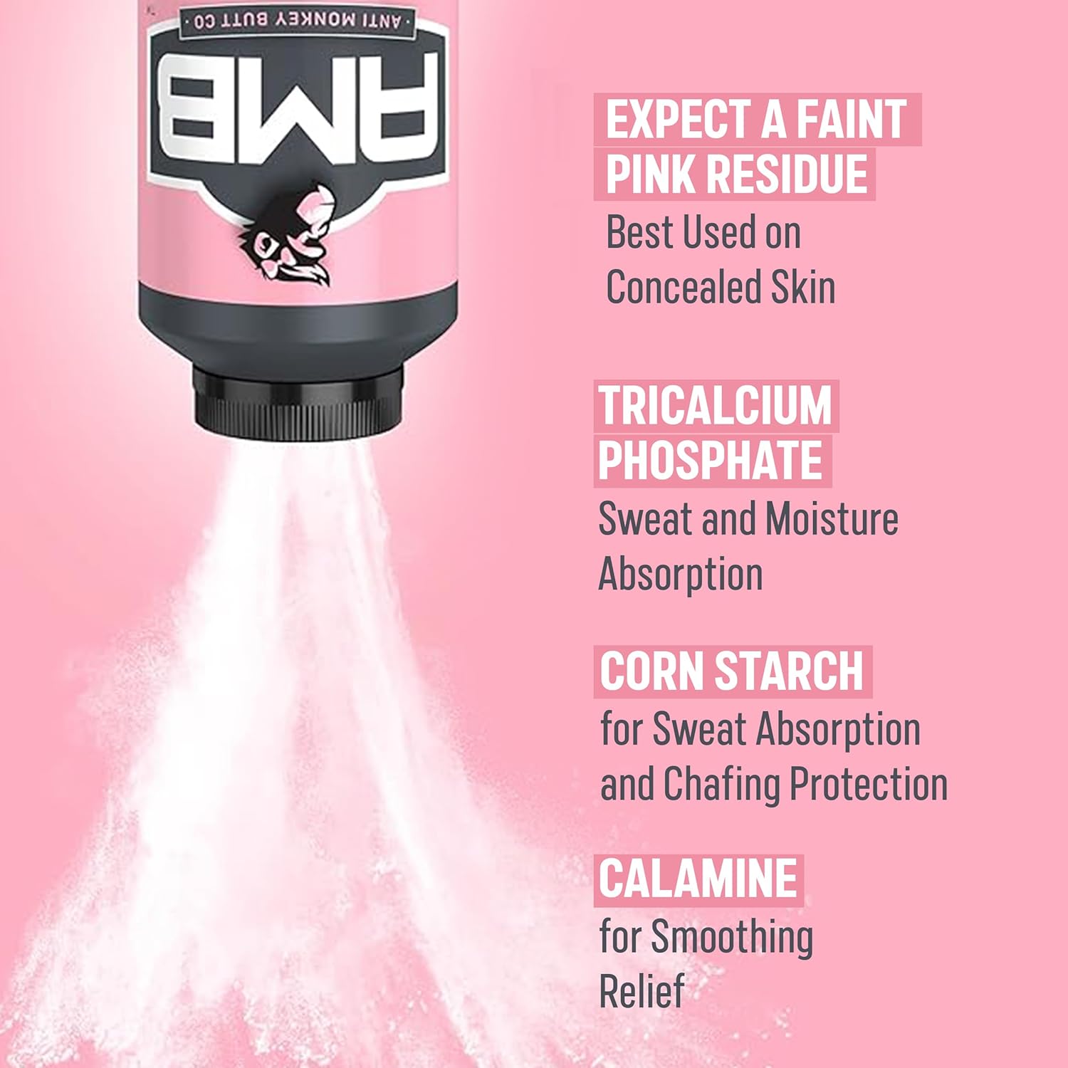 Women's Talc-Free Anti Chafing Body Powder with Calamine - Hypoallergenic Formula (2 Pack, 8 oz)