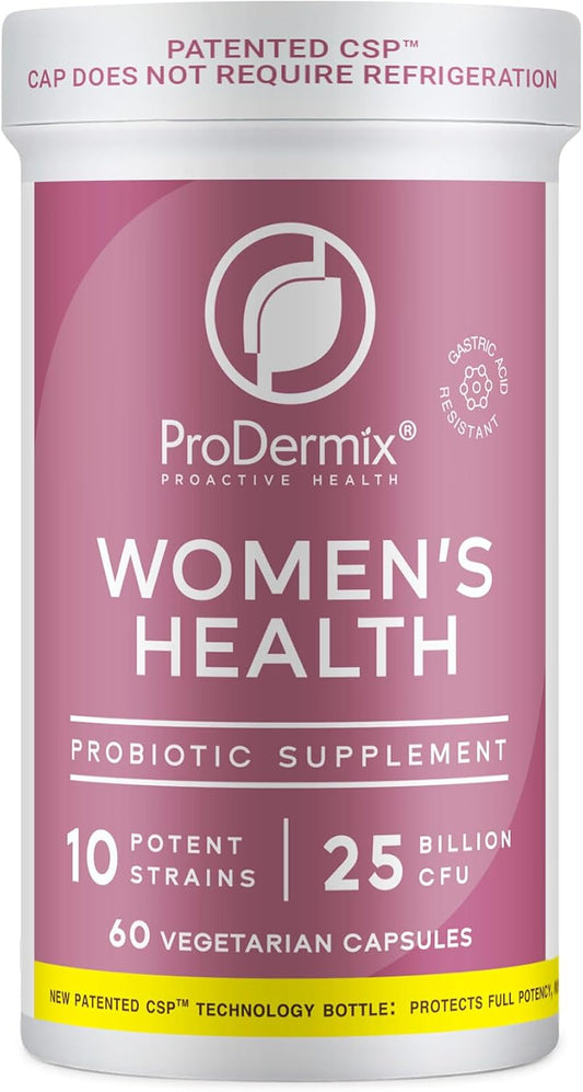 Women's Vaginal Probiotic Supplement with 25 Billion CFU - Promotes PH Balance and UT Health - Kosher - 60 Capsules