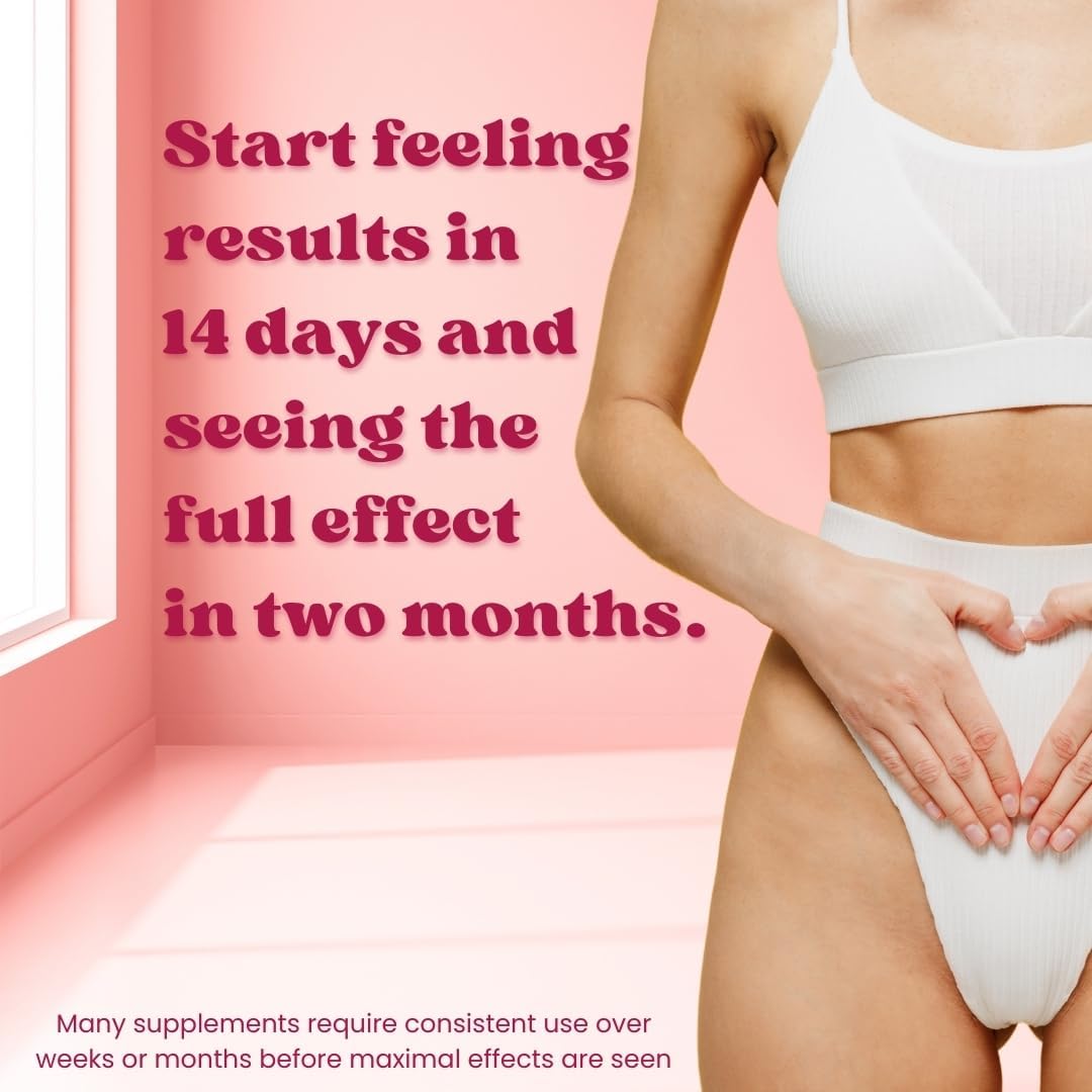 Women's Vaginal Probiotic Supplement with Prebiotics, Cranberry Extract, Lactobacillus Blend - Promotes Vaginal Health, pH Balance - 60 Capsules - BoostGo Australia