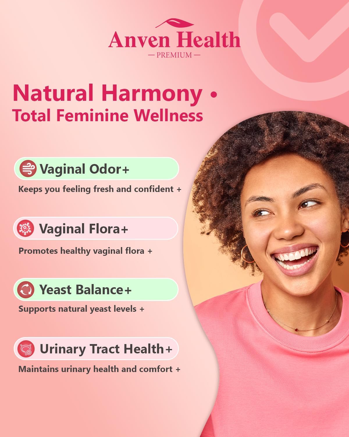 Women's Vaginal Probiotic with Saffron & Cranberry - 60 Billion CFU for Gut & Digestive Health | 90 Veg Capsules