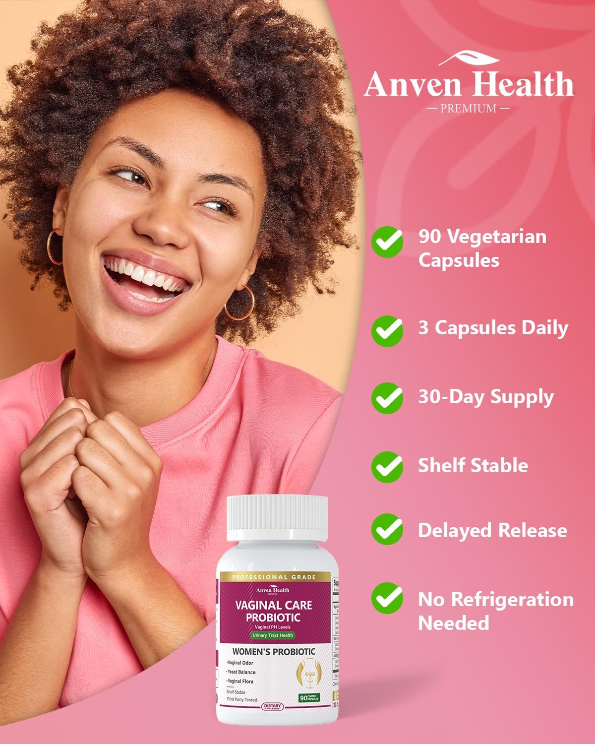 Women's Vaginal Probiotics - 60 Billion Probiotic Capsules for Vaginal Health, Yeast, Gut, and Digestive Health with Saffron, Cranberry, and Olive Leaf Extracts | 270 Capsules