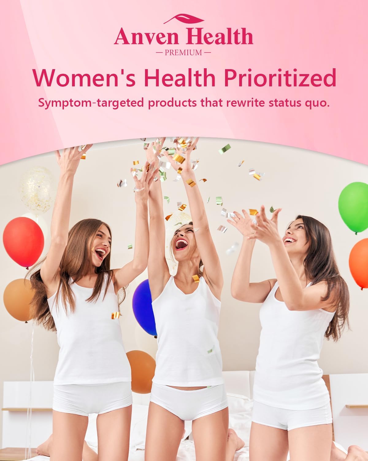 Women's Vaginal Probiotics - 60 Billion Probiotic Capsules for Vaginal Health, Yeast, Gut, and Digestive Health with Saffron, Cranberry, and Olive Leaf Extracts | 270 Capsules