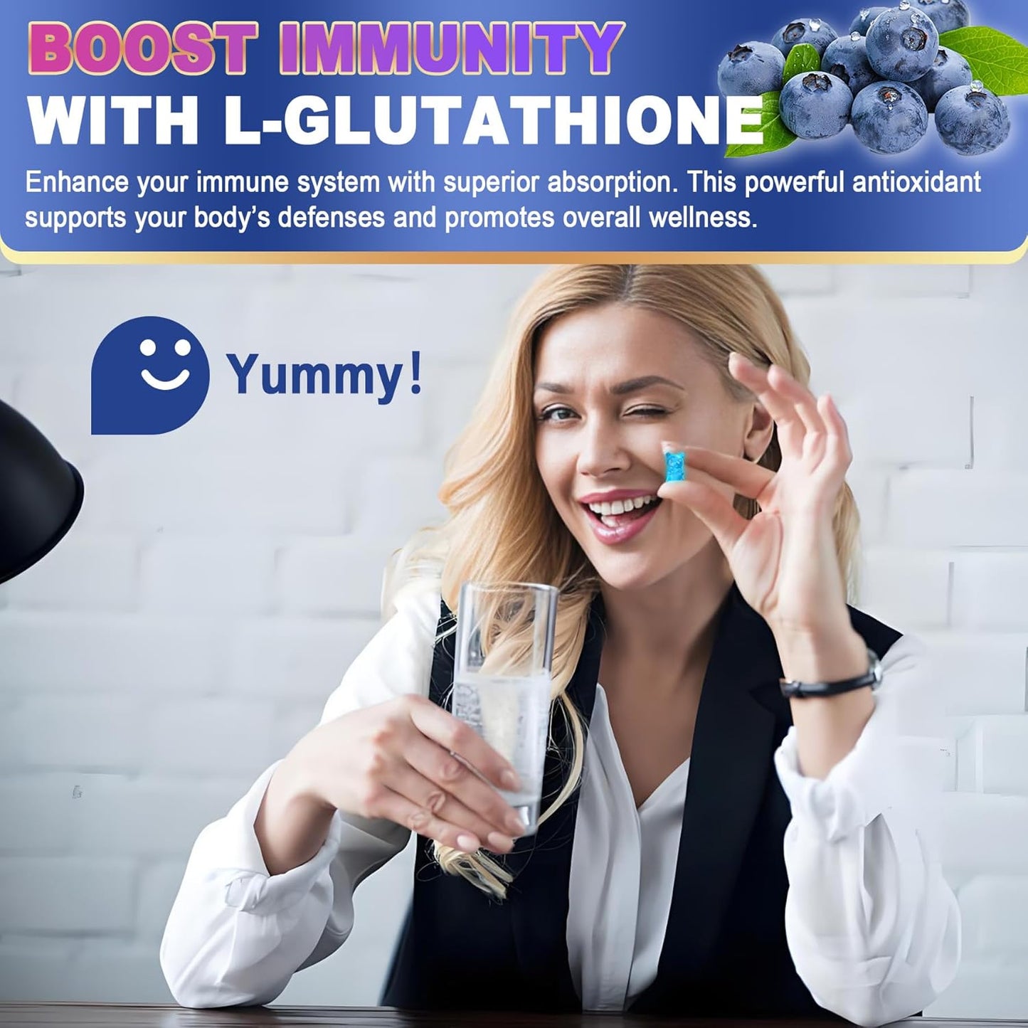 Women's Vitamin B Complex and Liposomal Glutathione Gummies by Nextdia - Supplement Boost for Health