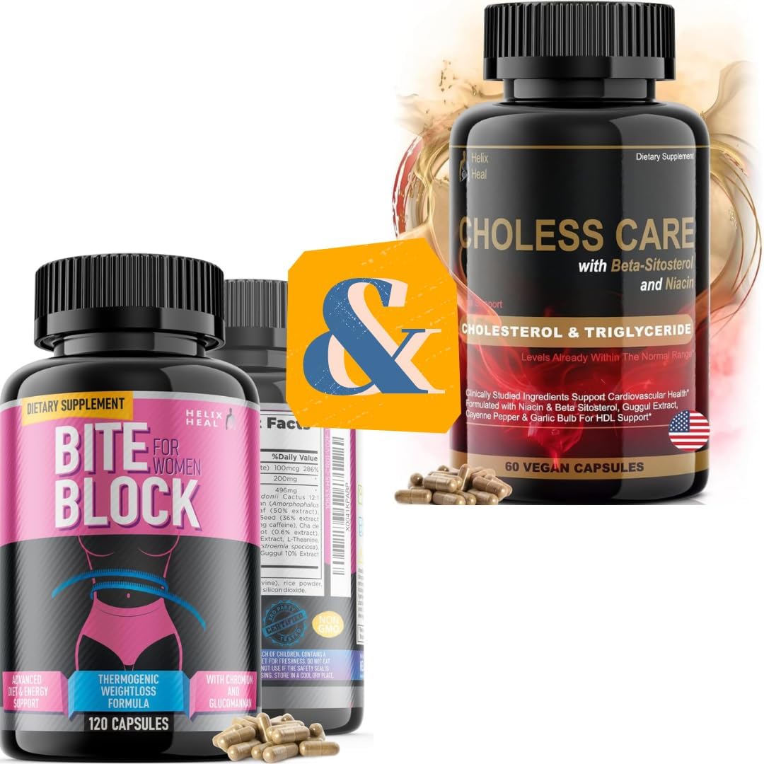Women's Weight Loss & Cholesterol Lowering Bundle - Helix Heal Appetite Suppressant