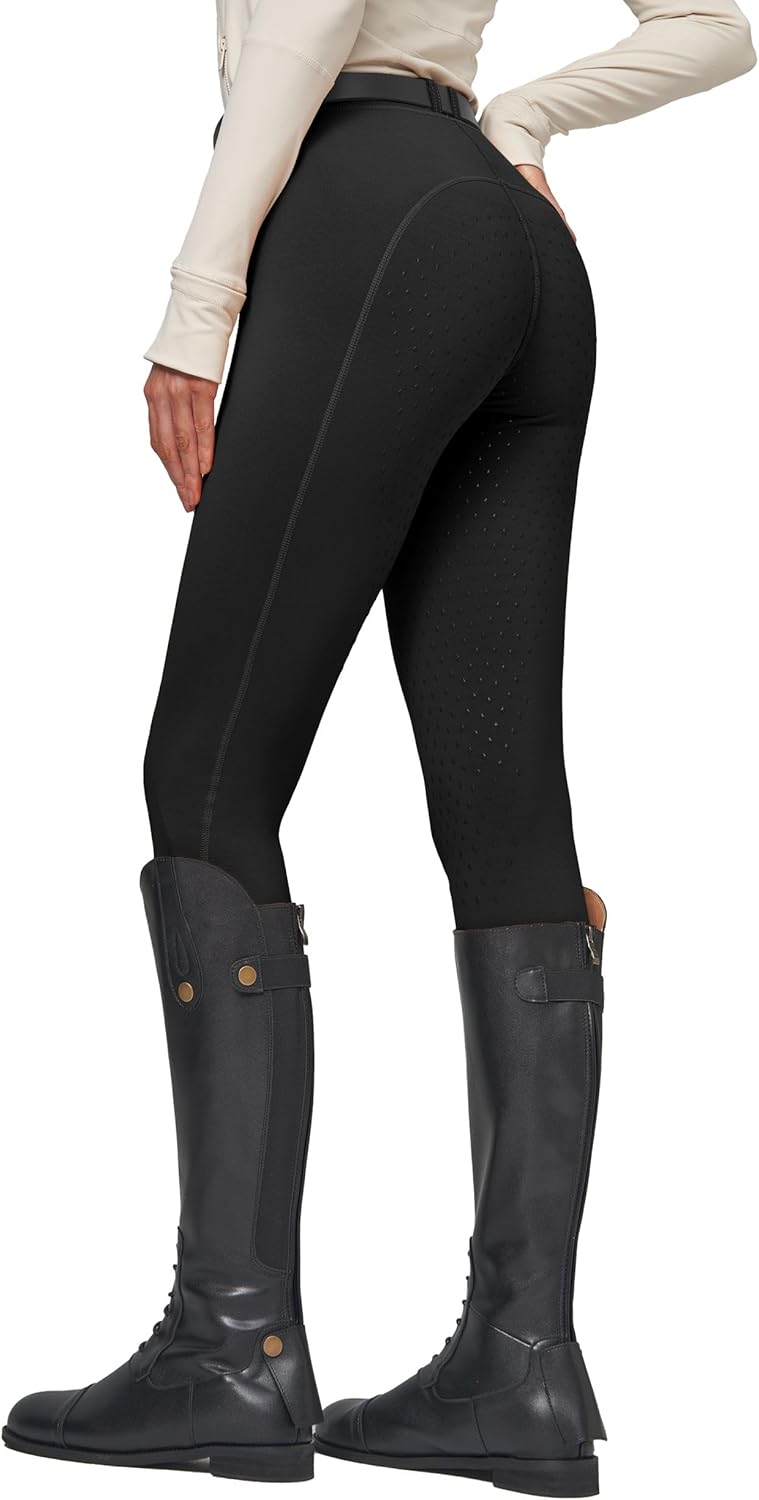 Women's Winter Fleece Riding Breeches - Thermal Equestrian Horse Riding Pants