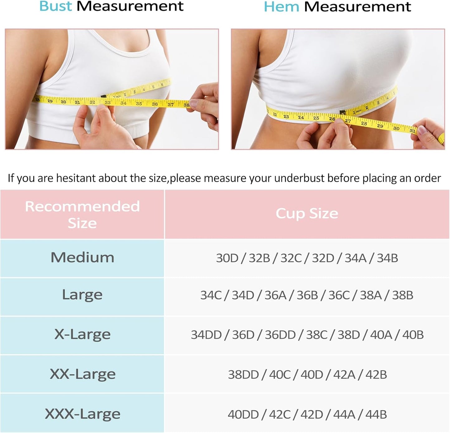 Women's Wireless Zip Front Post-Surgery Sports Bra for Yoga and Active Wear by WANAYOU