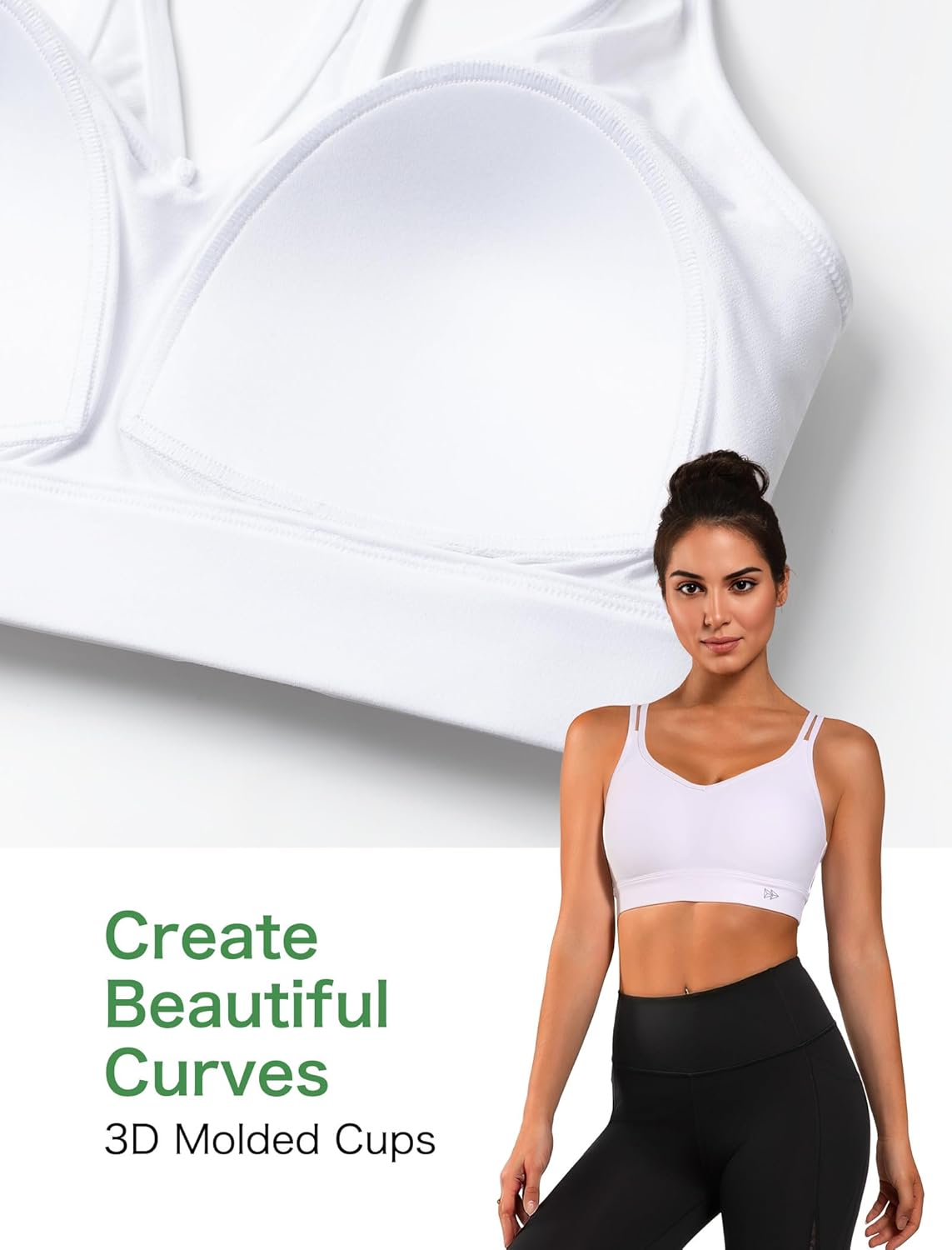 Women's Yvette Yoga Lightweight Cloud Series Sports Bra - Low Impact Spaghetti Strap Mesh Splicing