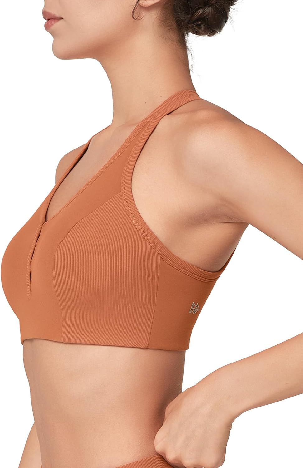 Women's Yvette Yoga Sports Bra - Light Support, Wireless, Padded, Cute Crop Tank Top - Soft and Comfortable