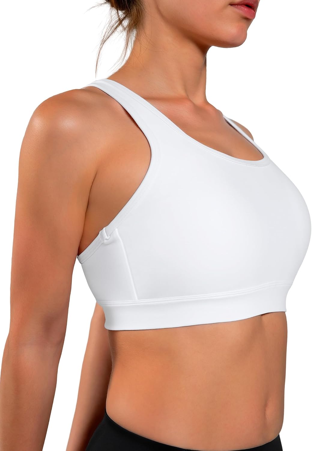 Women's Yvette Yoga Sports Bra - Lightweight Cloud Series with Thin Straps and Mesh Splicing for Low Impact Activities