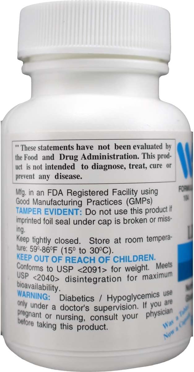 Wonder Labs Alpha Lipoic Acid 100 mg - 120 Vegetarian Capsules for Antioxidant Support