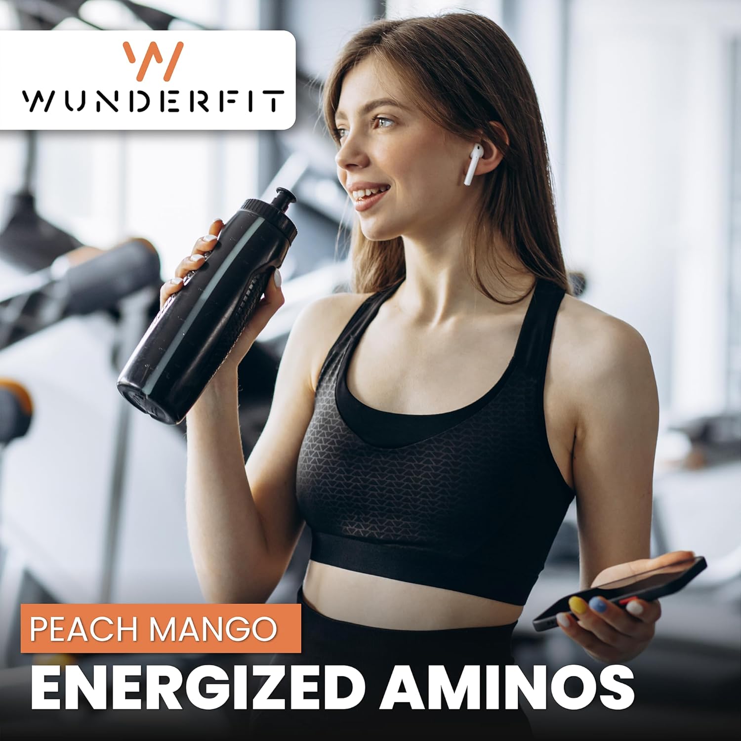 Wunderfit Labs Peach Mango Energized Aminos for Enhanced Performance and Recovery