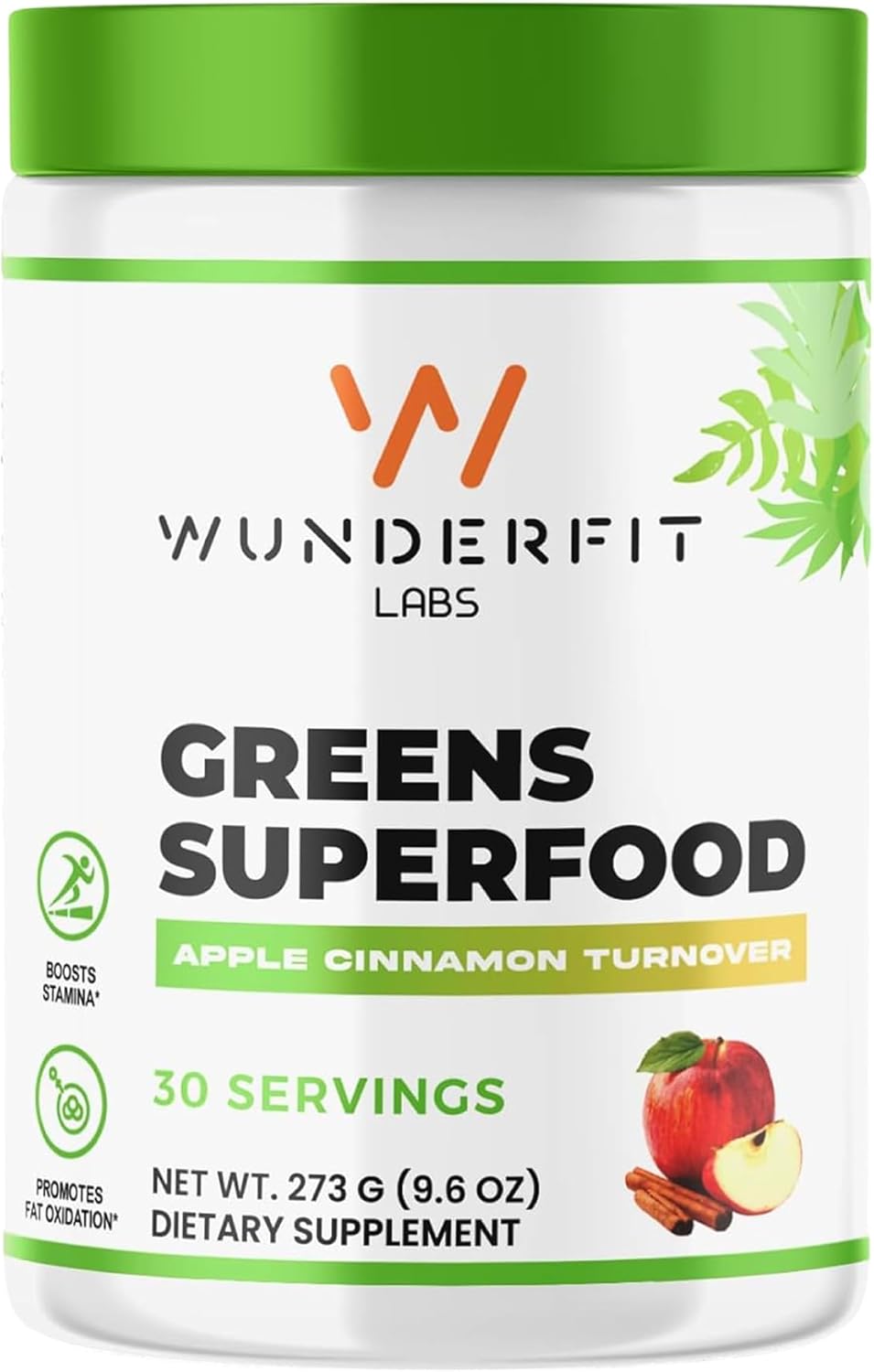 Wunderfit Labs Superfood Greens Powder - Organic Plant-Based Formula for Immune Support & Energy Boost