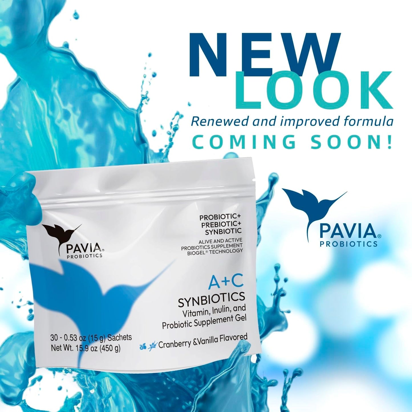 XAVIAX Probiotic Collagen Gel for Women - pH Balance Vaginal Support - 1 Million CFU - Fruits & Vanilla Flavor - Joint, Skin, Bones - 30 Sachets