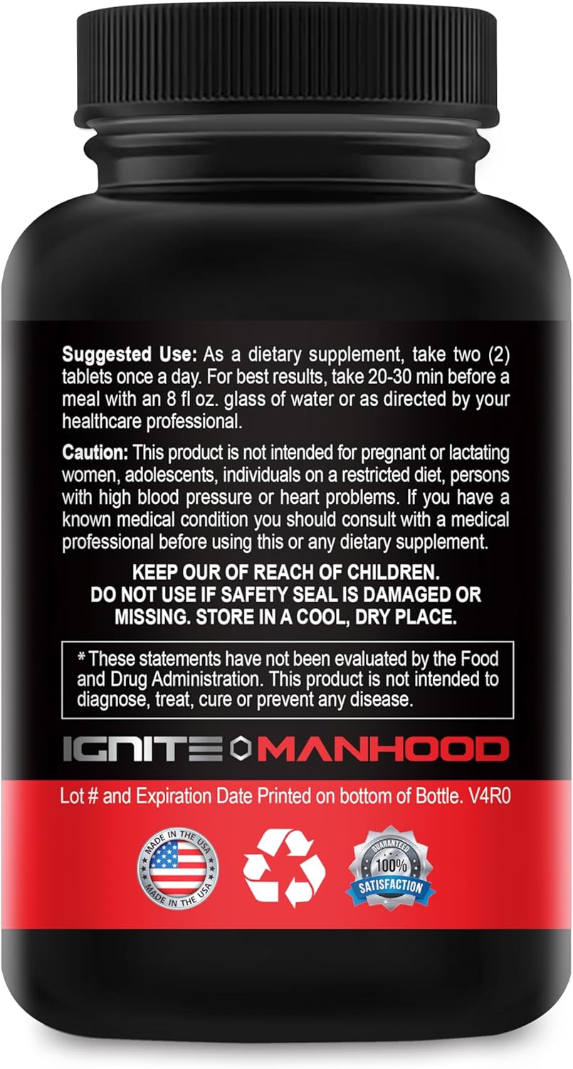 XL Science Male Matrix XL Enlargement Pills for Men - Increase Size and Stamina - Gain Up to 3 Inches in 90 Days - 60 Tablets