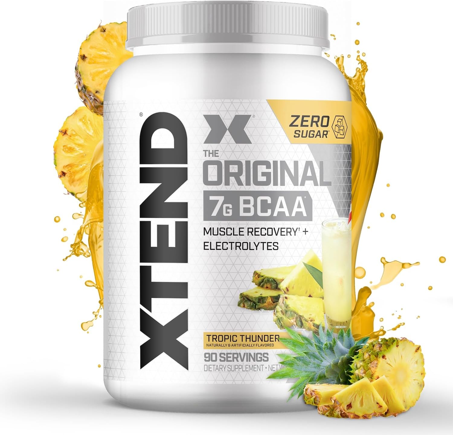 XTEND Original BCAA Powder - Sugar Free Post Workout Drink with Amino Acids - 90 Servings for Muscle Recovery