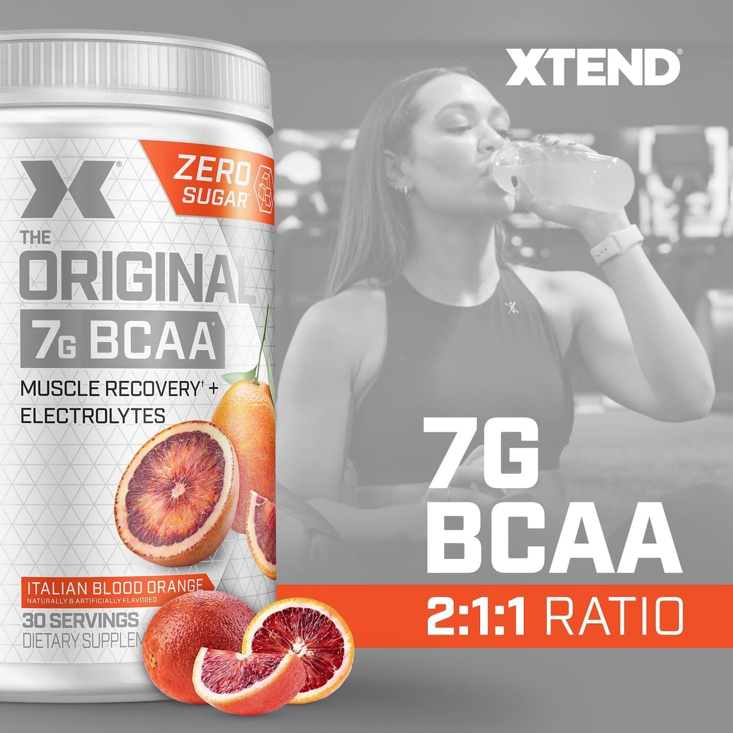 XTEND Original BCAA Powder - Sugar Free Post Workout Drink with Amino Acids - 30 Servings for Muscle Recovery