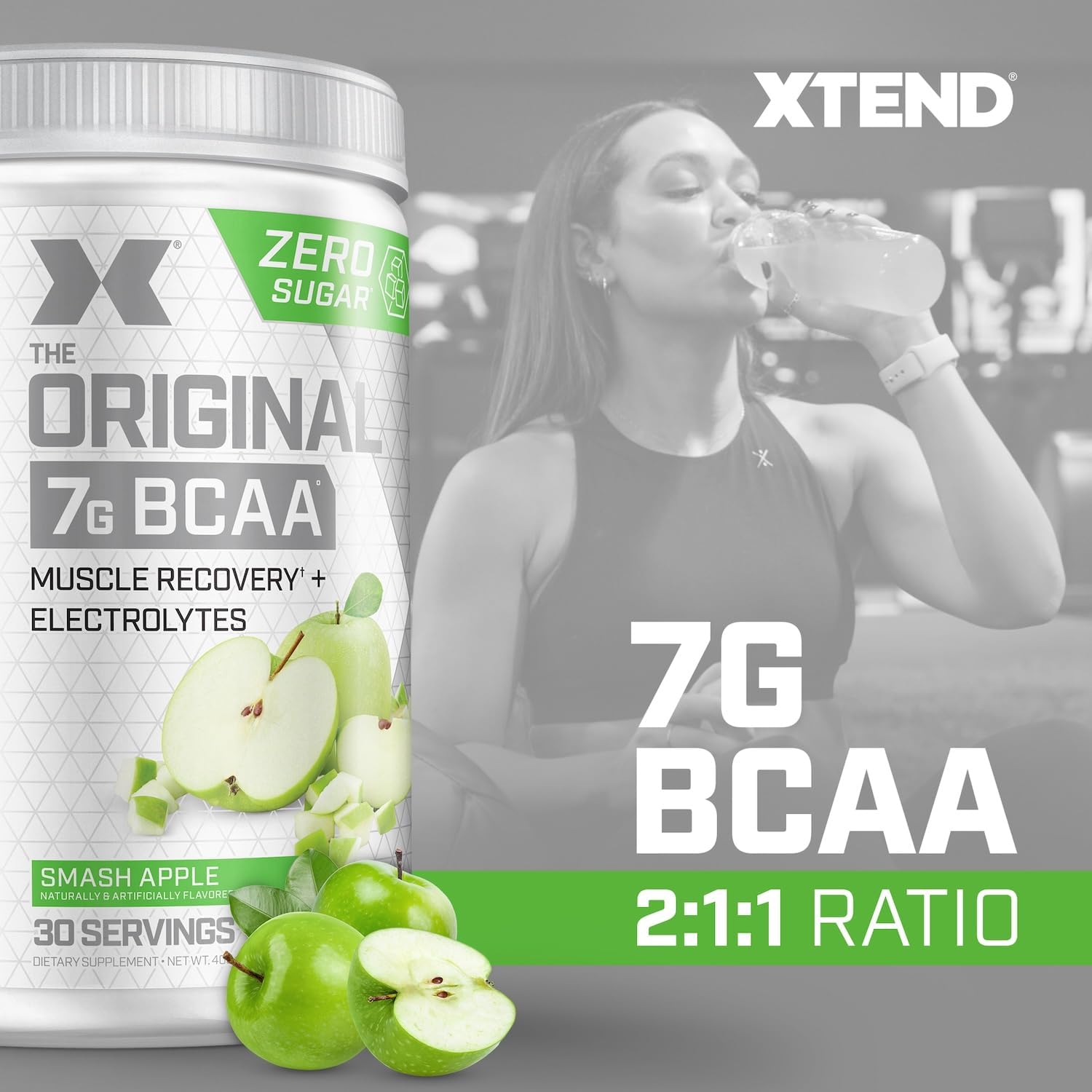 XTEND Original BCAA Powder - Sugar Free Post Workout Recovery Drink with Amino Acids (30 Servings)