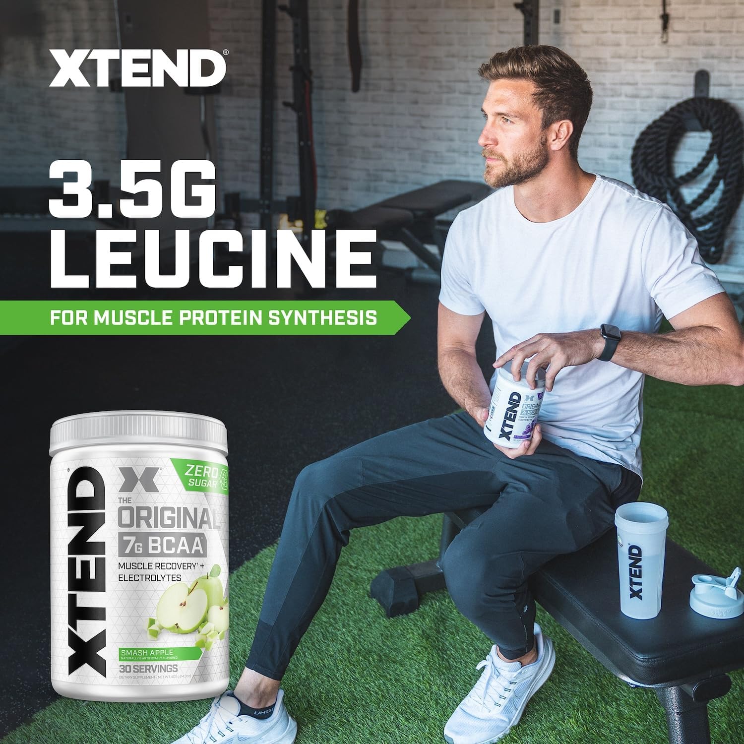 XTEND Original BCAA Powder - Sugar Free Post Workout Recovery Drink with Amino Acids (30 Servings)