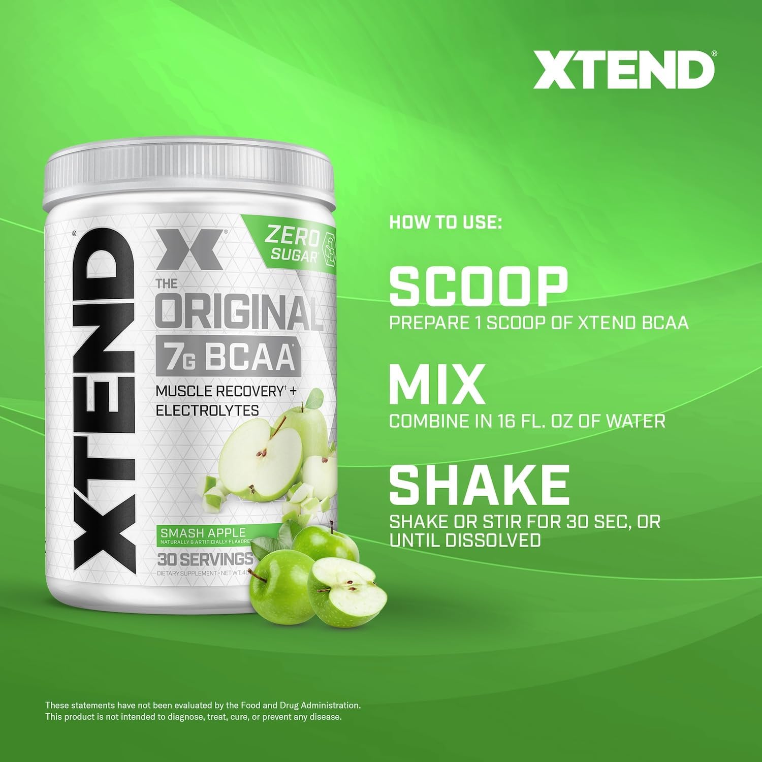 XTEND Original BCAA Powder - Sugar Free Post Workout Recovery Drink with Amino Acids (30 Servings)