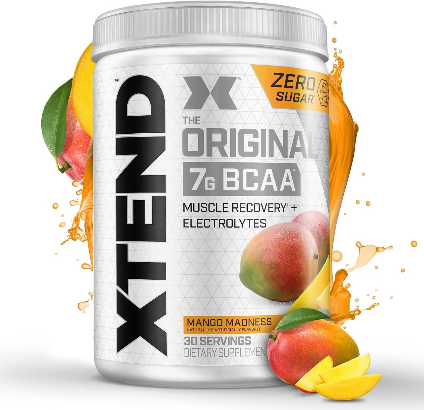 Xtend Original BCAA Powder: 7g BCAA, 2.5g L-Glutamine, Sugar-Free Post-Workout Drink for Muscle Recovery - 30 Servings