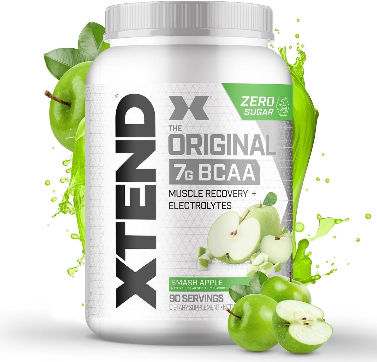 Xtend Original BCAA Powder: Sugar-Free Post Workout Drink with Amino Acids for Muscle Recovery, 90 Servings