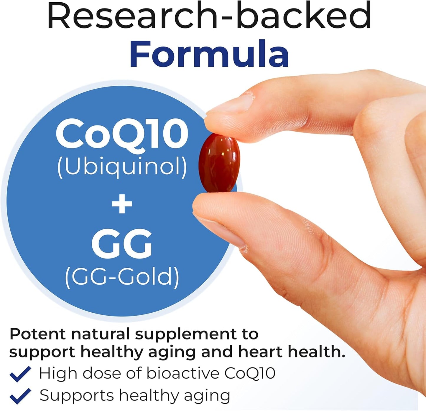 Xtendlife Xtend-Quinol CoQ10 Ubiquinol & GG Supplement - Heart Health, Cellular Energy, Aging - 2 Month Supply