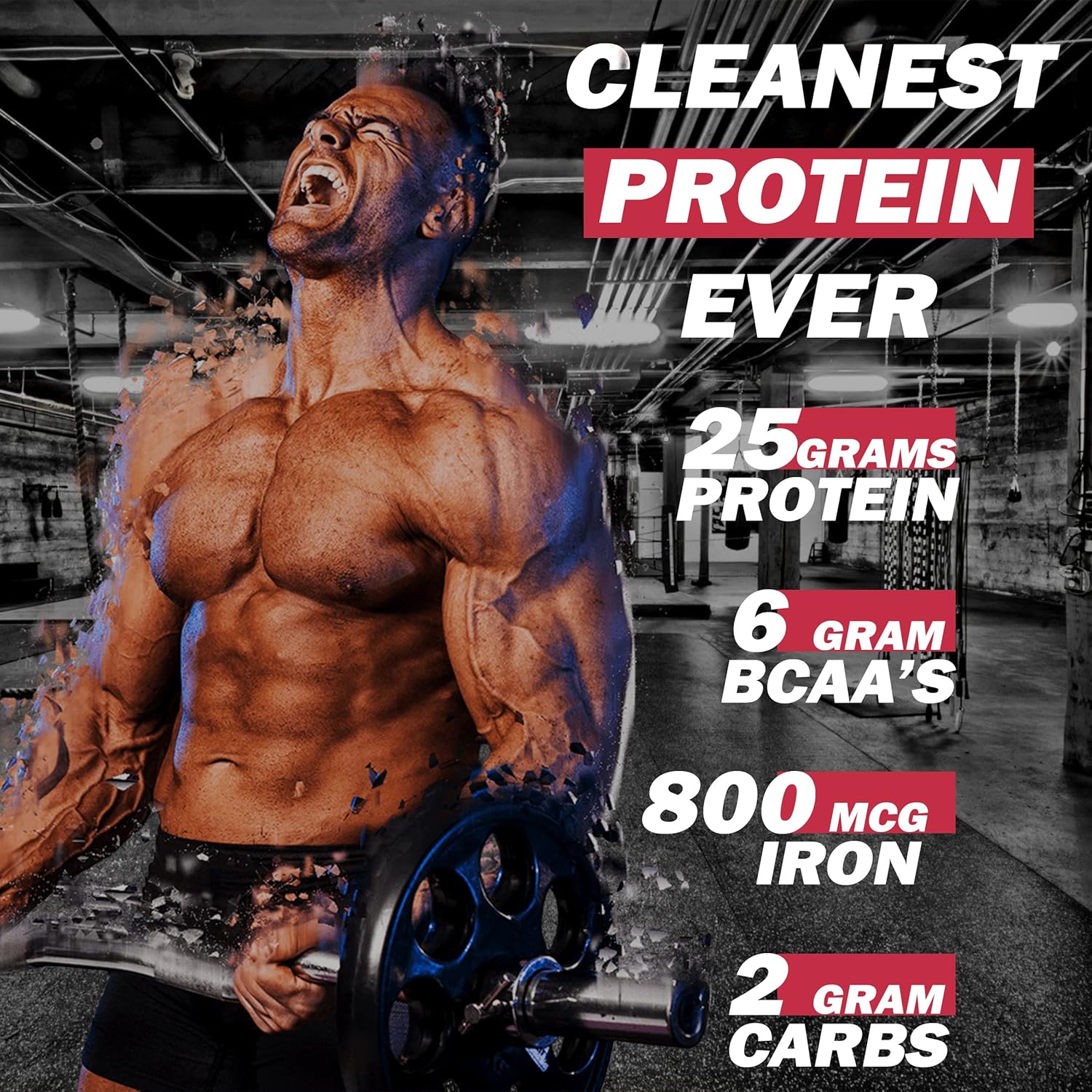 Xwerks Grow Strawberry Grass-Fed Whey Protein Isolate Powder - 25g Protein (30 Servings) Paleo, Keto, Soy & Gluten-Free