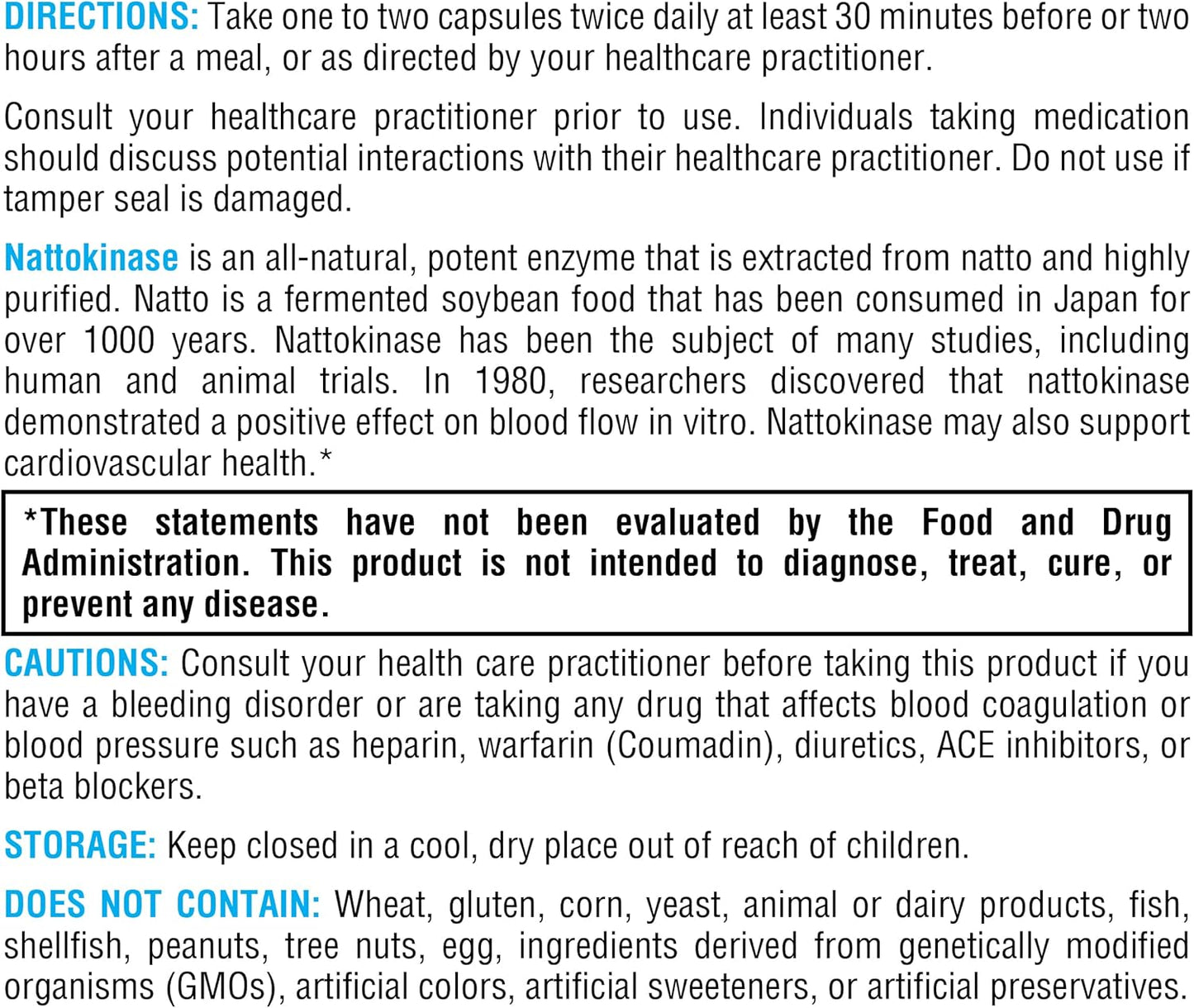 XYMOGEN Nattokinase 2000 FU Capsules - Heart Health & Blood Pressure Support - Gluten Free, Vegan, Non GMO - 120 Count