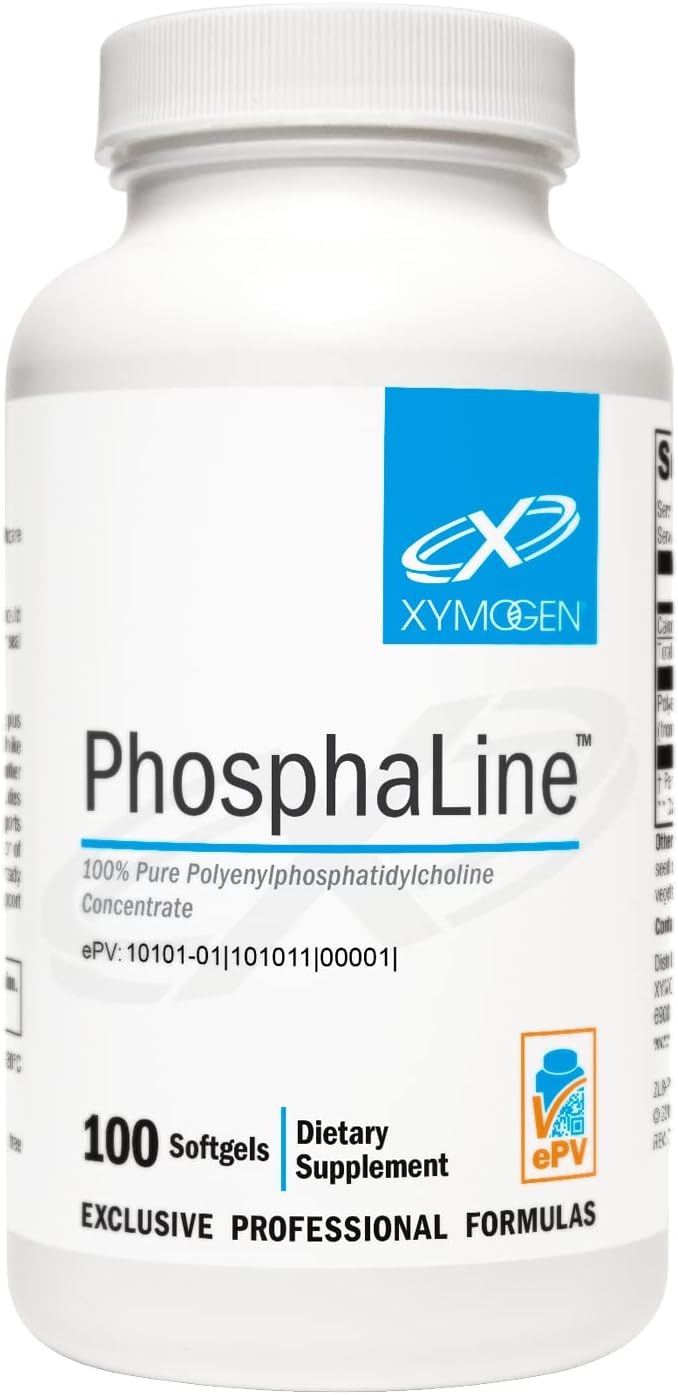 XYMOGEN PhosphaLine - Polyenylphosphatidylcholine Supplement for Liver & Cardiovascular Health - 100 Softgels