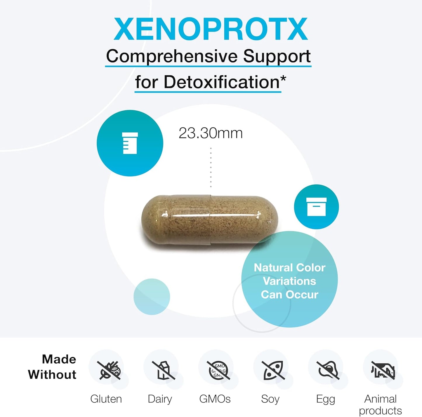 XYMOGEN XenoProtX Capsules - Supports Liver Detox & Healthy Estrogen Metabolism - DIM, NAC, Calcium D-Glucarate + Phytonutrients - 120 Supplements for Liver Health
