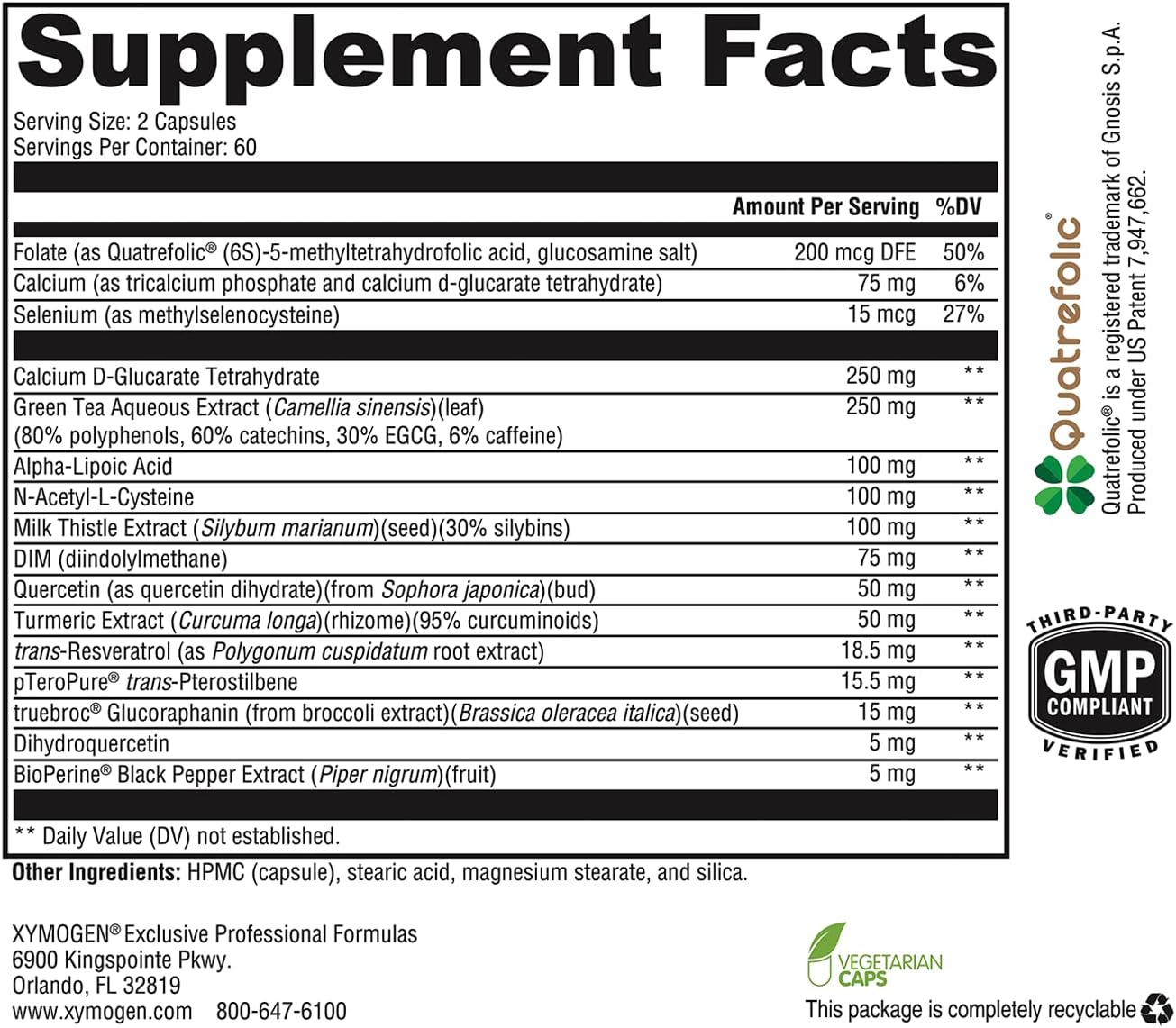 XYMOGEN XenoProtX Capsules - Supports Liver Detox & Healthy Estrogen Metabolism - DIM, NAC, Calcium D-Glucarate + Phytonutrients - 120 Supplements for Liver Health