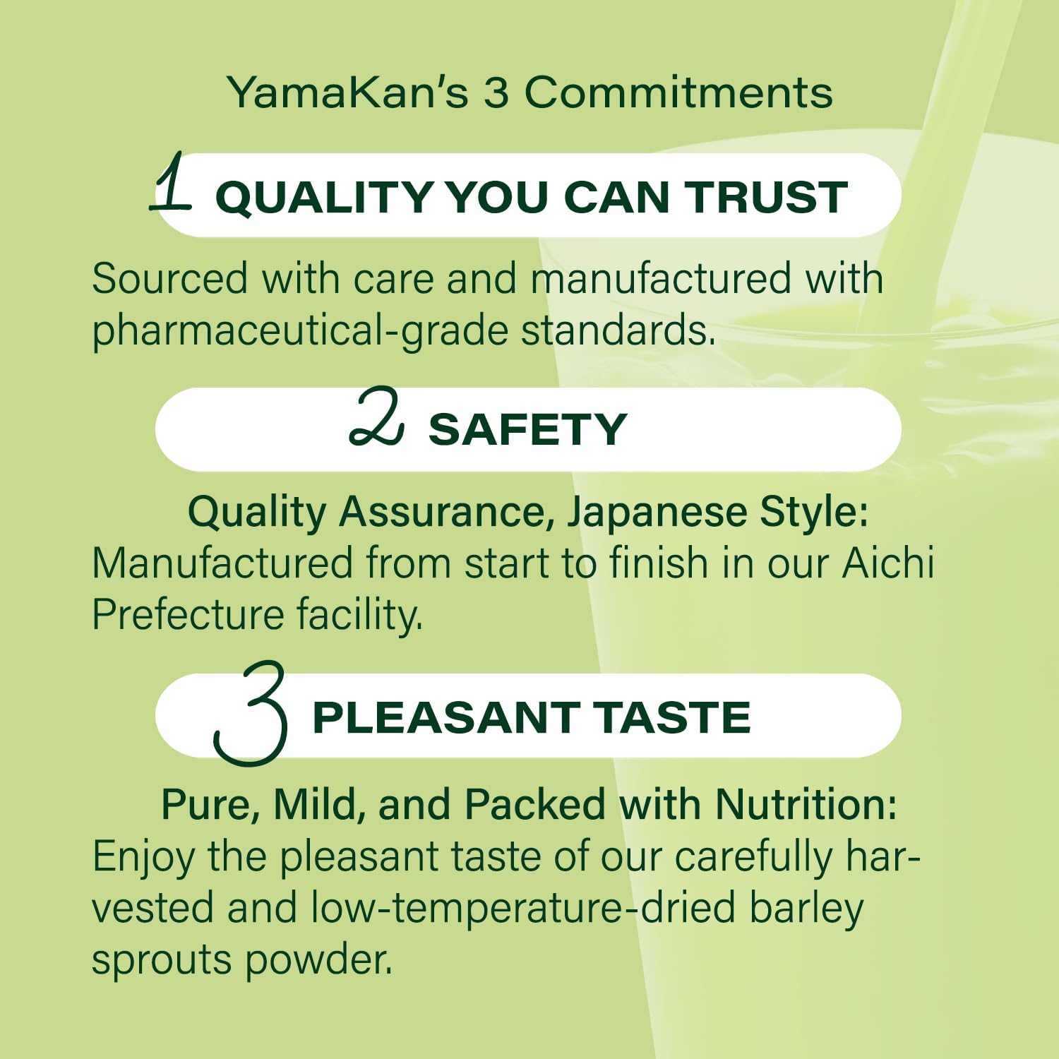 Yamamoto Kanpoh Barley Grass Powder: Japan's 100% Green Superfood for Health & Vitality, Rich in Vitamins & Minerals, Non-GMO, Vegan - 44 Sachet