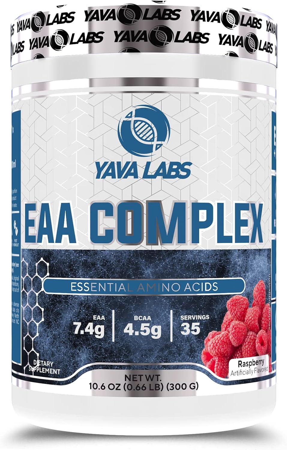 Yava Labs Essential Amino Acid Complex Supplement (Raspberry Flavor)