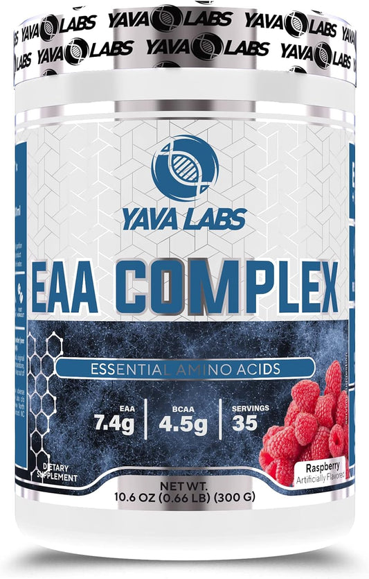 Yava Labs Essential Amino Acid Complex Supplement (Raspberry Flavor)
