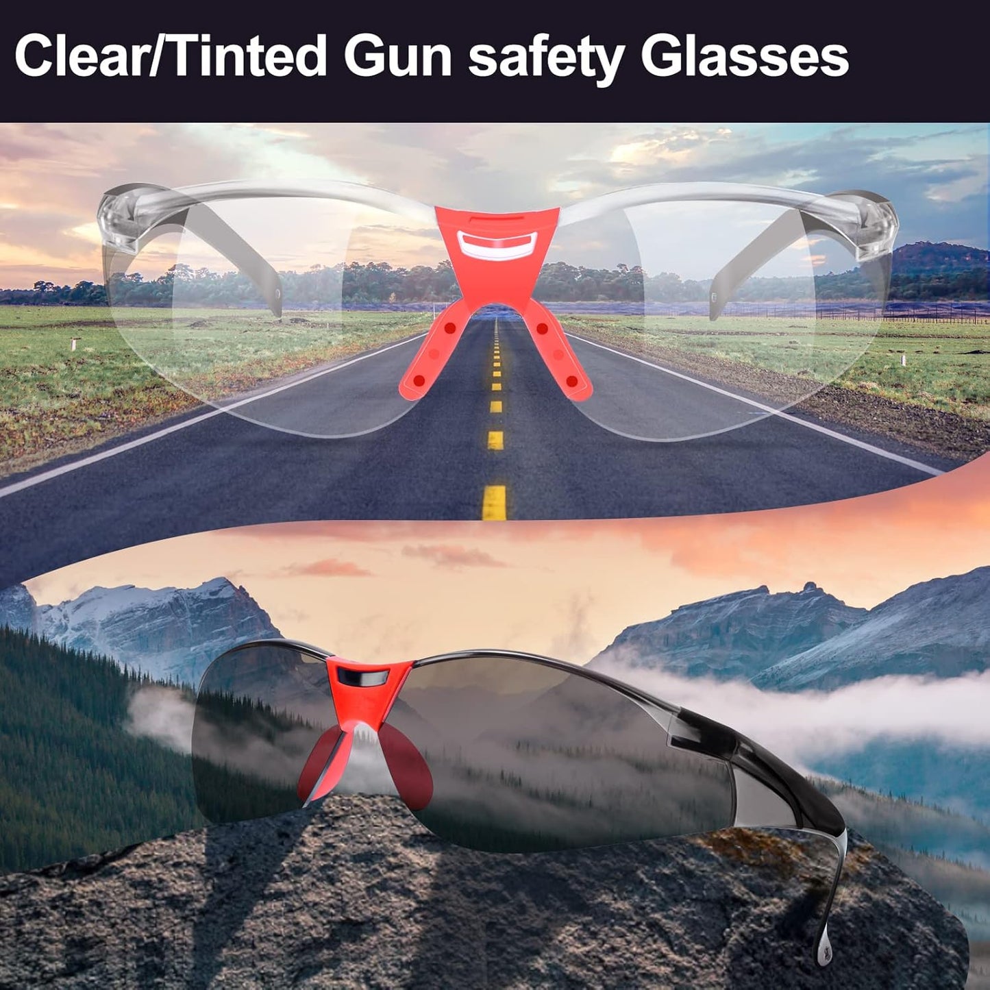 Yewltvep Complete Shooting Range Ear Protection Kit with Earmuffs, Glasses, Earplugs, and Case