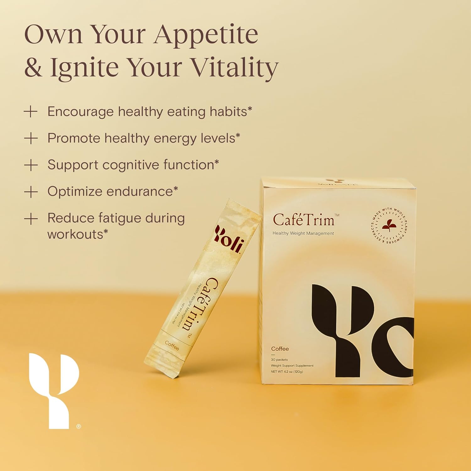 Yoli® CaféTrim Coffee Flavored Powder - Suppresses Food Cravings