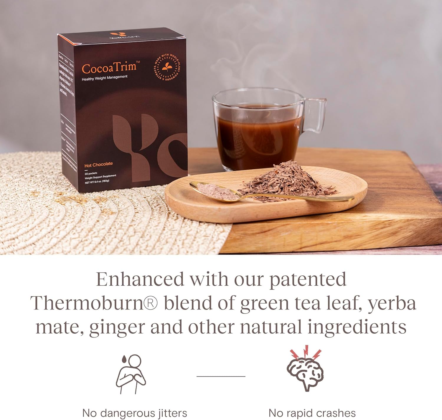 Yoli® CocoaTrim - Chocolate Flavored Supplement Powder for Suppressing Food Cravings