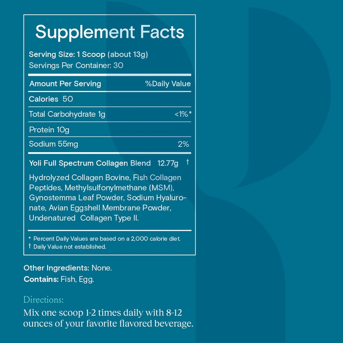 Yoli® Multi Collagen Protein Powder with Hyaluronic Acid - Collagen Supplements for Women and Men - Types I, II, III, V, and X
