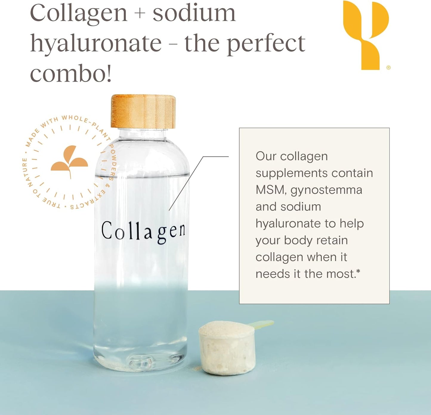 Yoli® Multi Collagen Protein Powder with Hyaluronic Acid - Collagen Supplements for Women and Men - Types I, II, III, V, and X