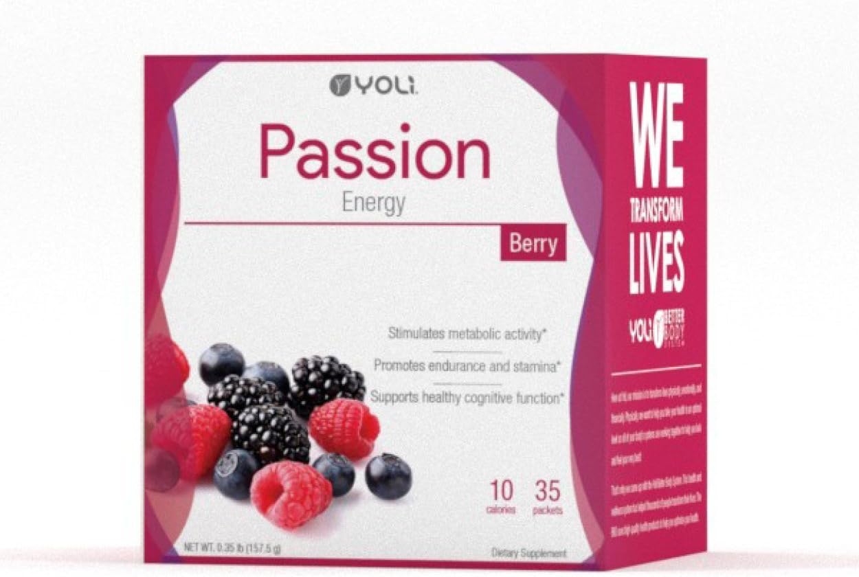 Yoli Passion Berry Flavored Packets for On-the-Go Energy Boosts