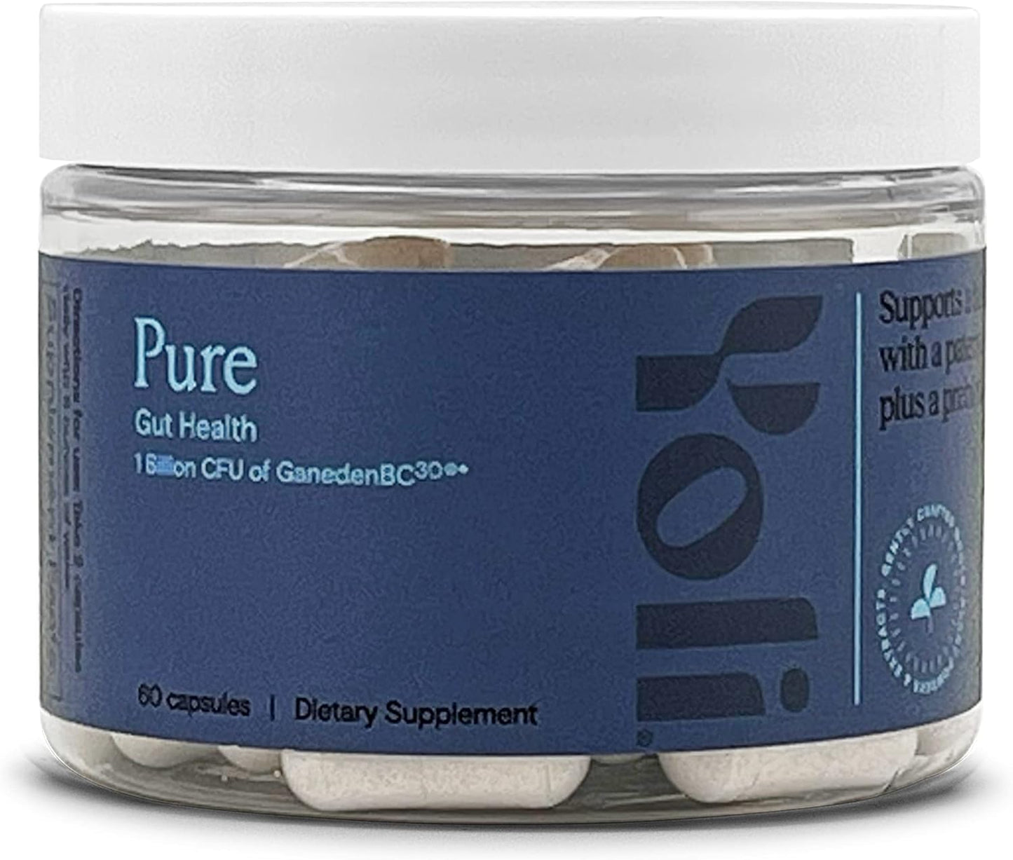 Yoli® Pure Probiotics Capsules - Digestive Health Supplements for Men and Women - 1 Billion CFUs