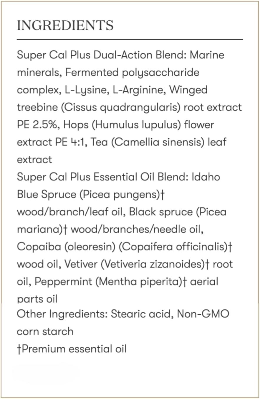 Young Living Super Cal Plus Capsules | Calcium Mineral Bone Health Supplement | Magnesium, Vitamin D & K Blend | Essential Nutrients for Strong Bones