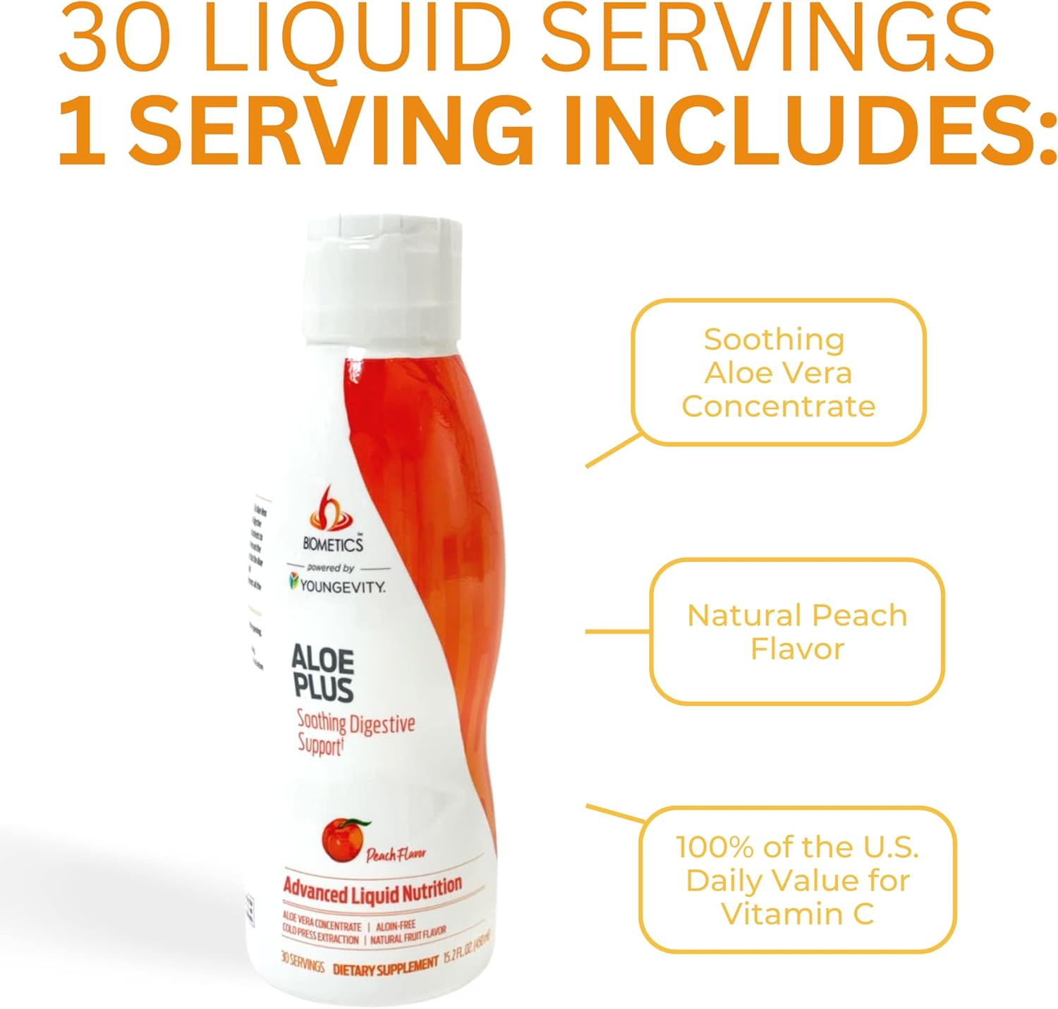 Youngevity Aloe Plus: Digestive Support in 15.2 Fl.Oz. Bottle